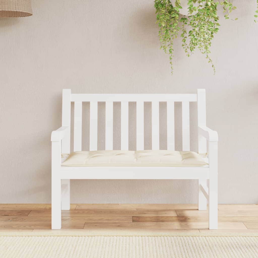 Cream Garden Bench Cushion