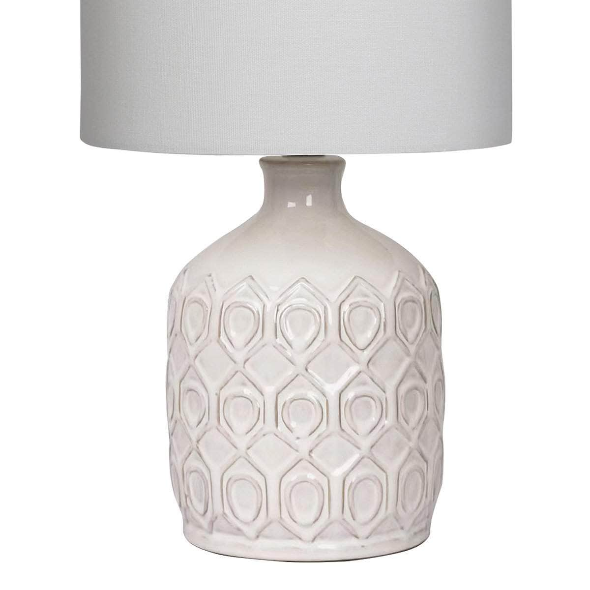 Creamy Elegance Ceramic Table Lamp in Cream