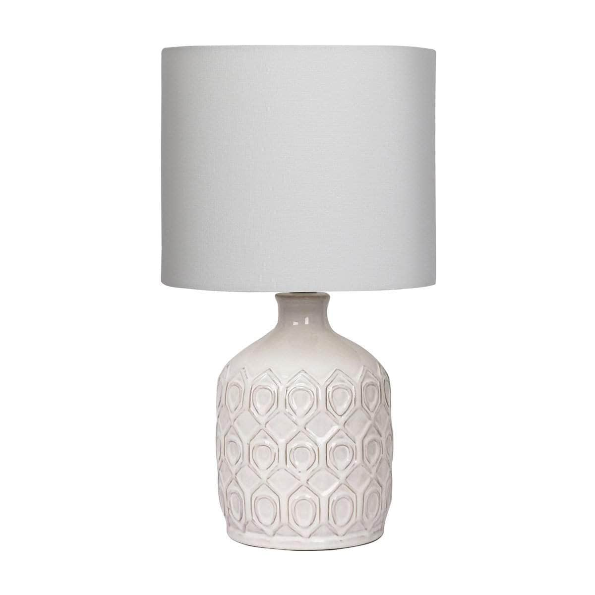 Creamy Elegance Ceramic Table Lamp in Cream