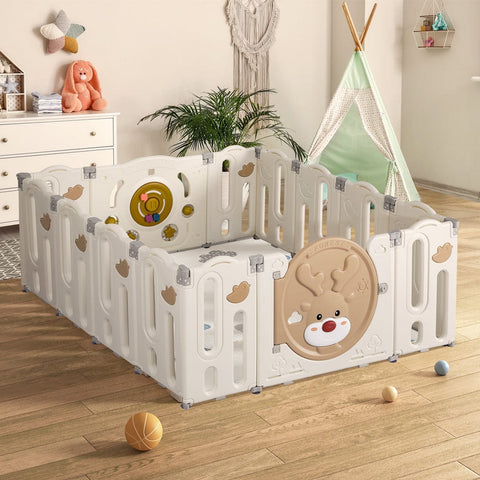 Create a Secure and Engaging Play Area for Your Child with a 14-Panel Kids Playpen