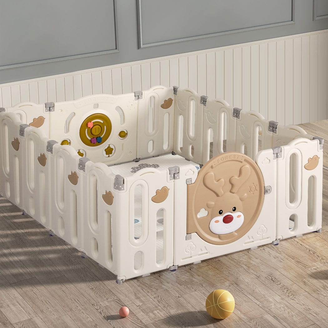 Create a Secure and Engaging Play Area for Your Child with a 14-Panel Kids Playpen