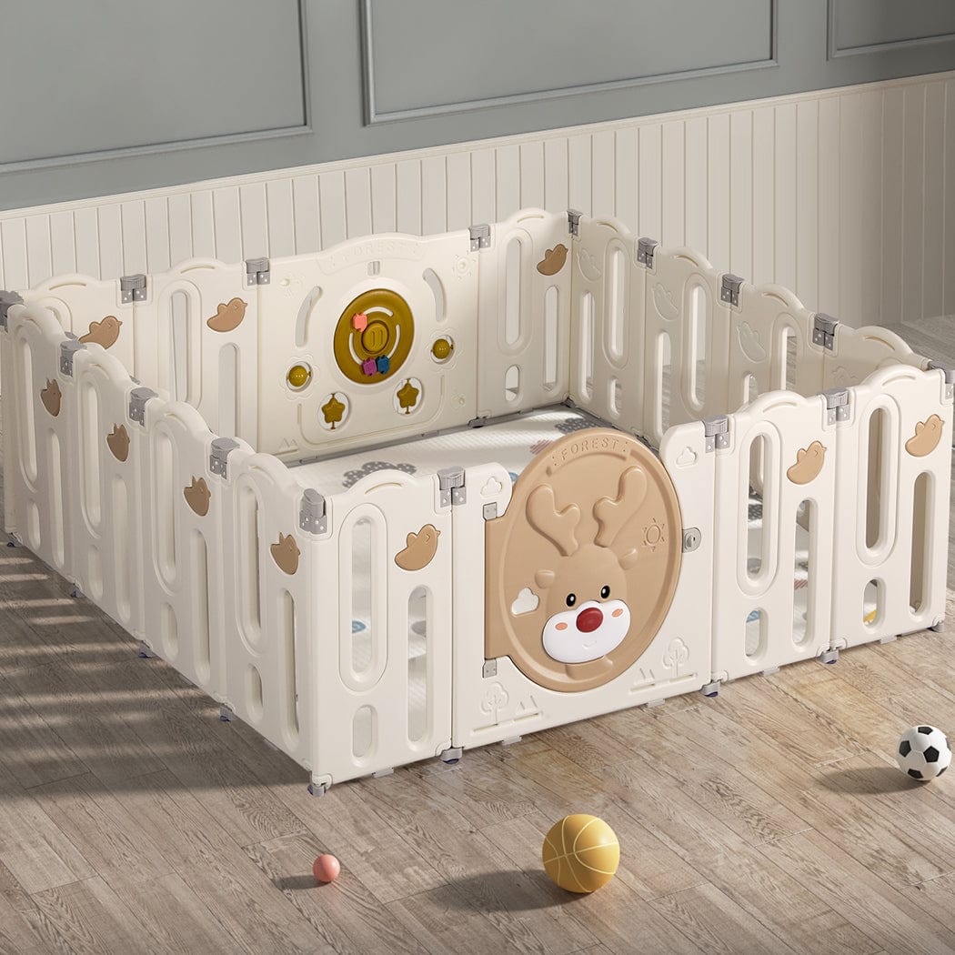 Create a Secure and Engaging Play Area for Your Child with a 14-Panel Kids Playpen