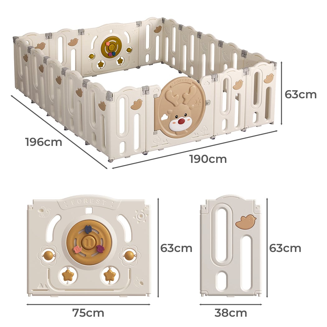 Create a Secure and Engaging Play Area for Your Child with a 14-Panel Kids Playpen