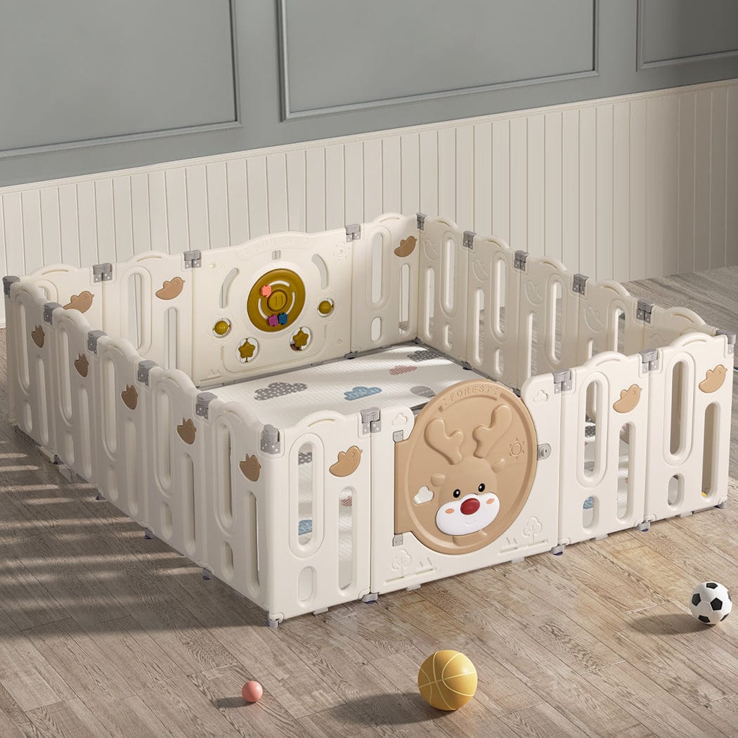 Create a Secure and Engaging Play Area for Your Child with a 14-Panel Kids Playpen