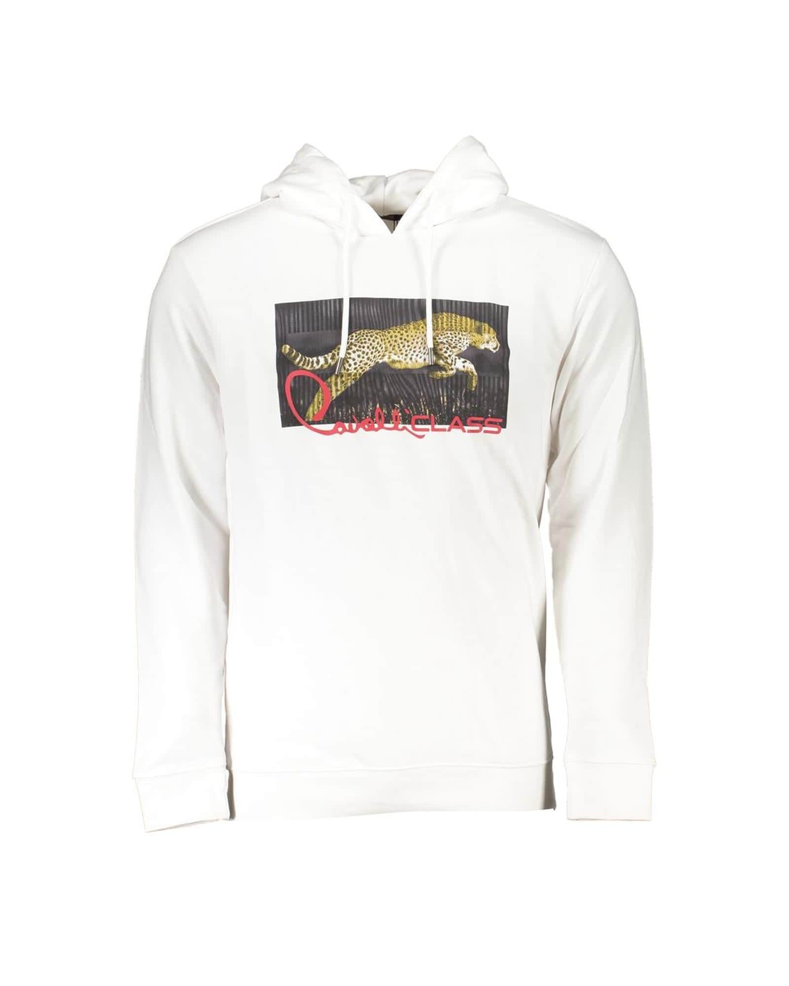 Crisp White Cotton Sweater - Cavalli Class
