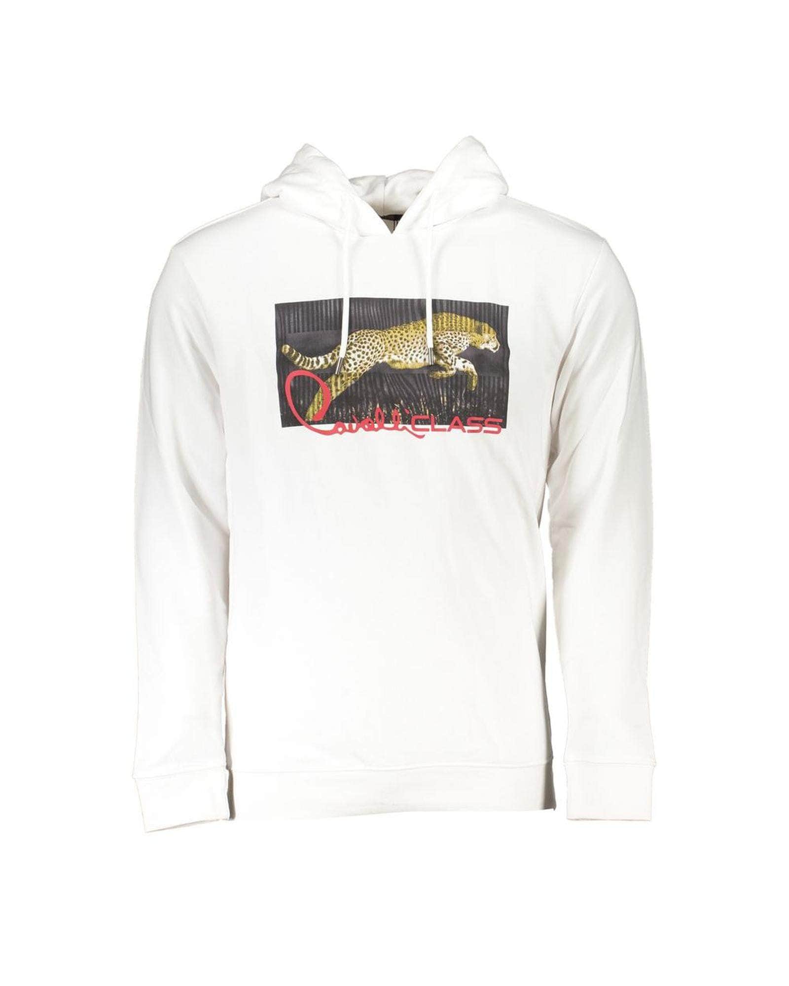 Crisp White Cotton Sweater - Cavalli Class
