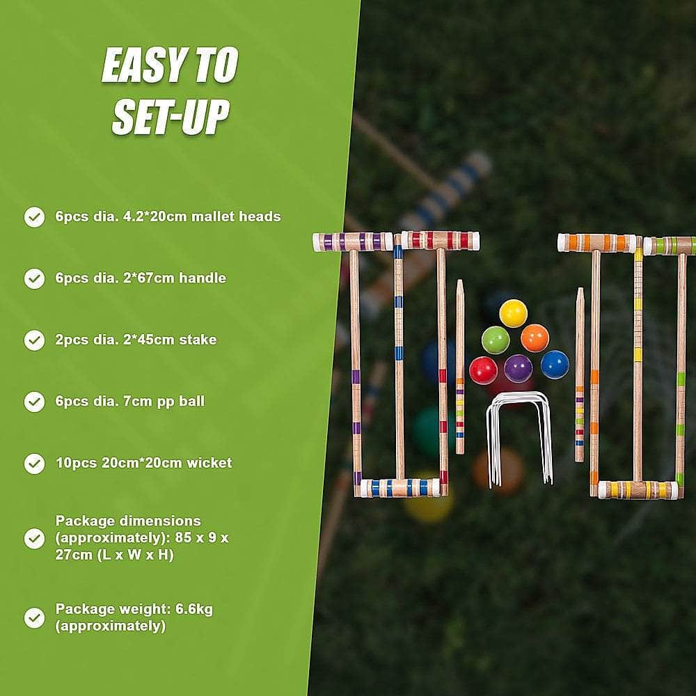 Croquet Set - Up To 6 Players