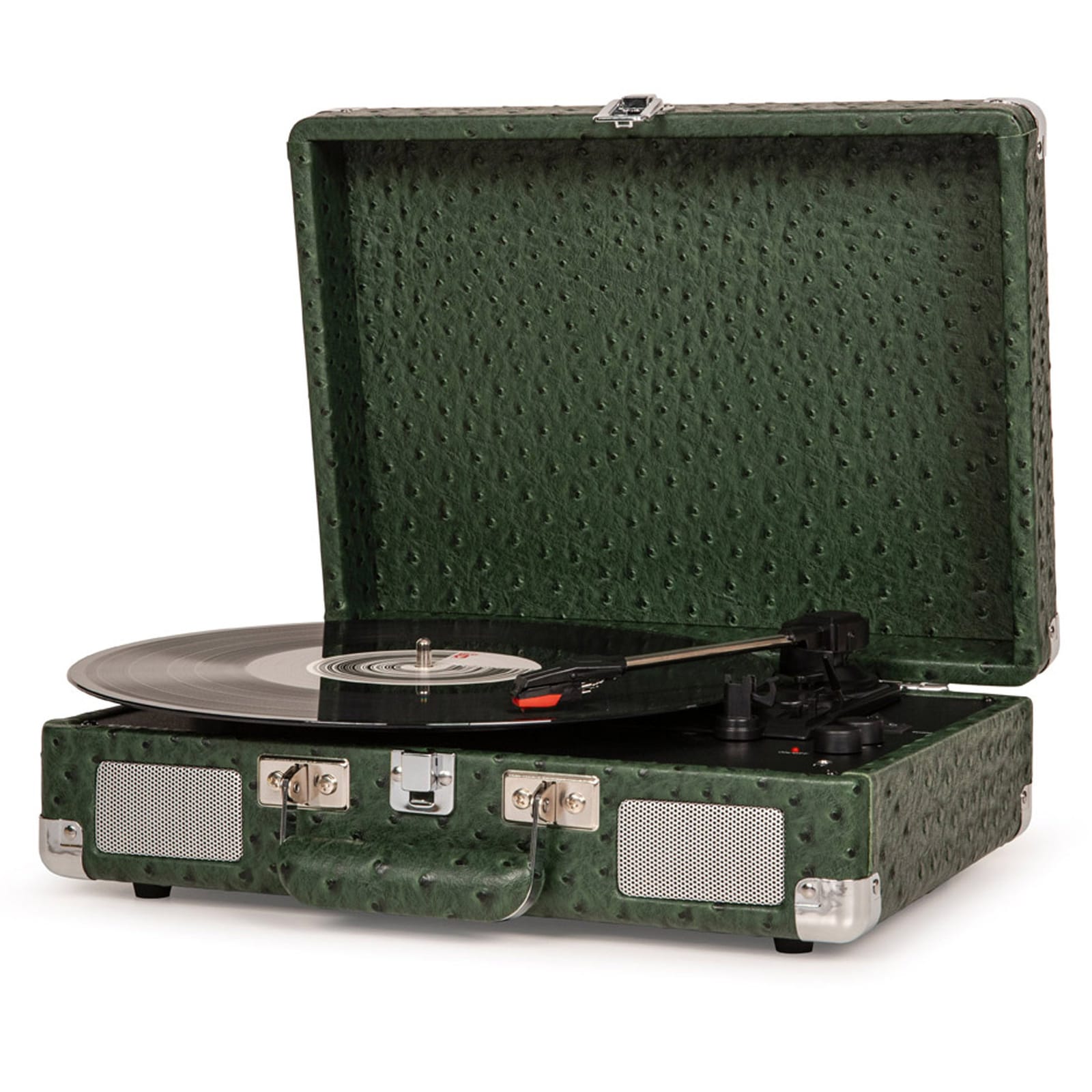 Cruiser Plus Bluetooth Turntable 3 Speed Ostrich Green, Green colour