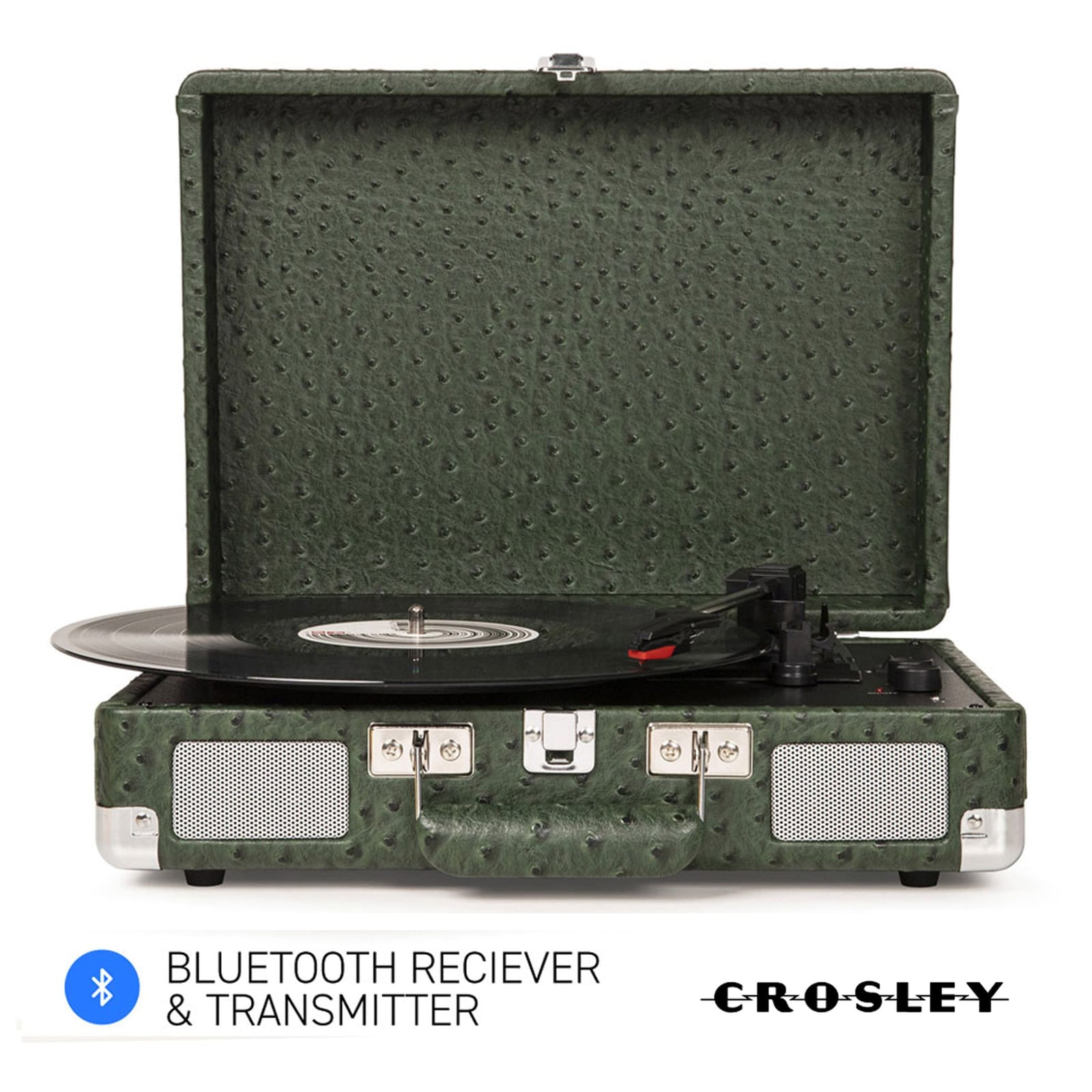 Cruiser Plus Bluetooth Turntable 3 Speed Ostrich Green, bnw