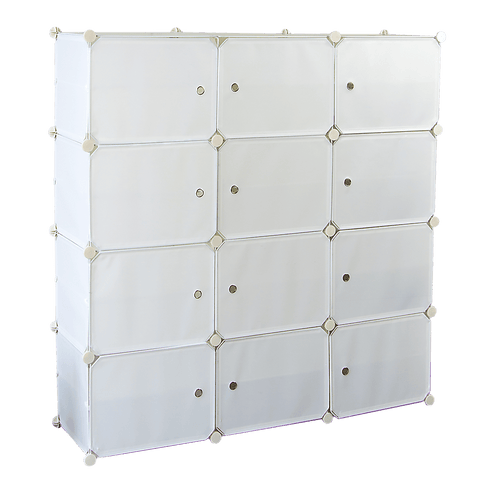 White Cube Diy Shoe Cabinet Rack Storage Portable Stackable Organiser Stand
