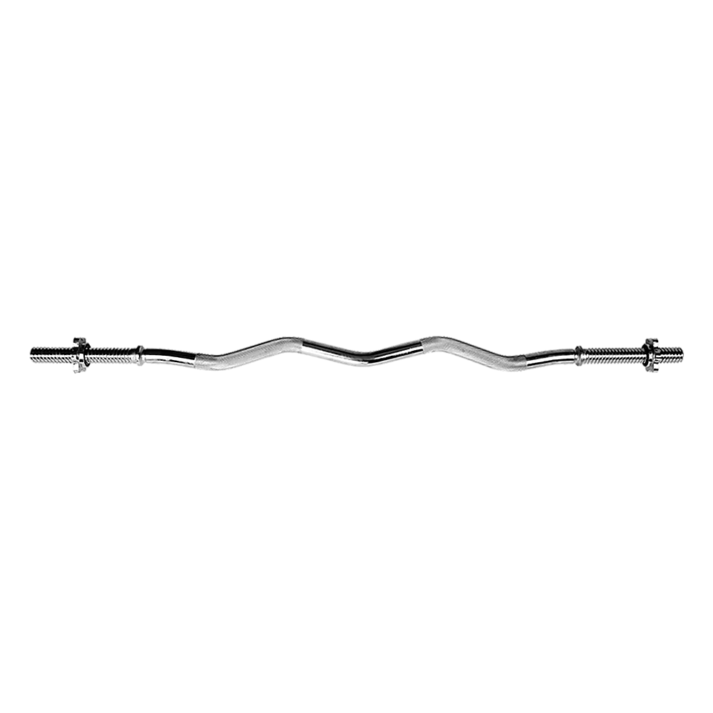 Curl Bar with Spinlock Collars
