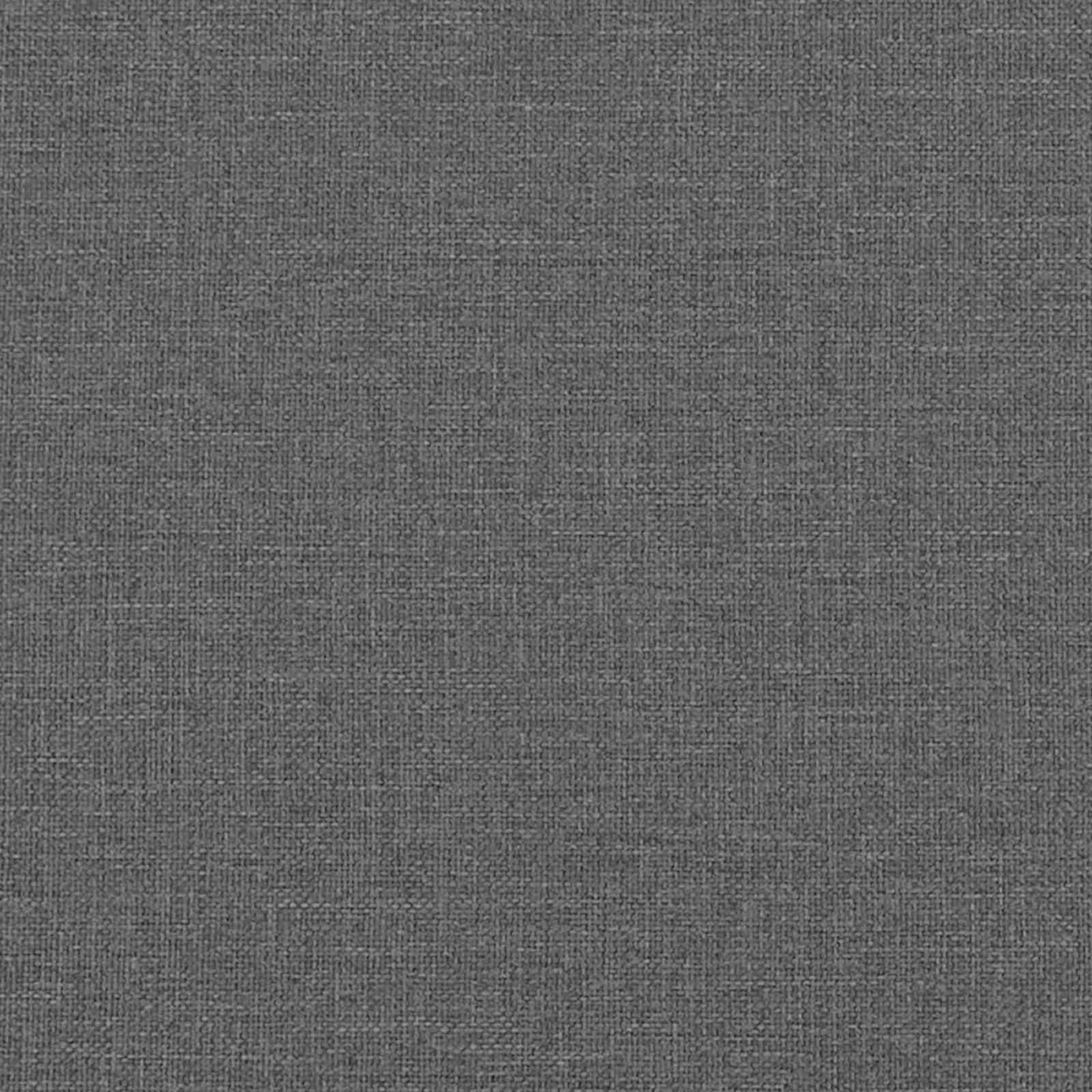 Dark Grey 2-Piece Bed Frame with Pocket Spring Mattress Fabric Headboard