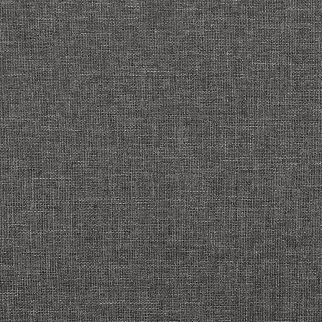 Dark Grey Fabric Box Spring Bed with Pocket Spring Mattress