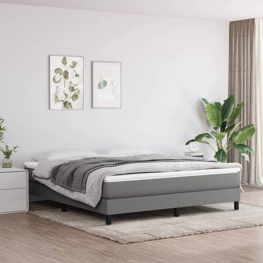 Dark Grey Queen Pocket Spring Mattress Medium Firm