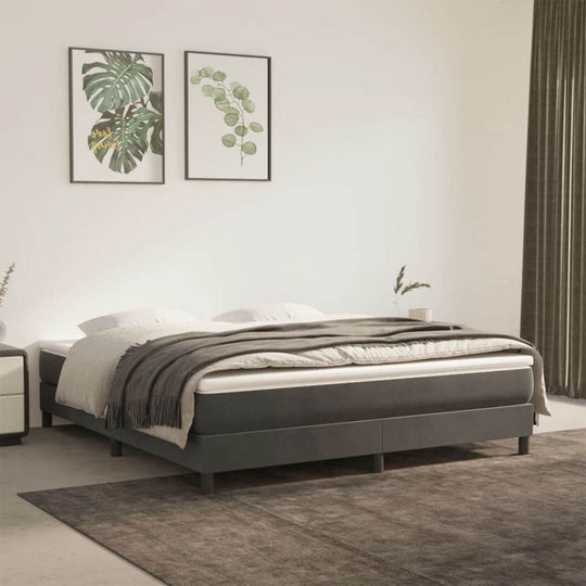 Dark Grey Queen Pocket Spring Mattress Foam