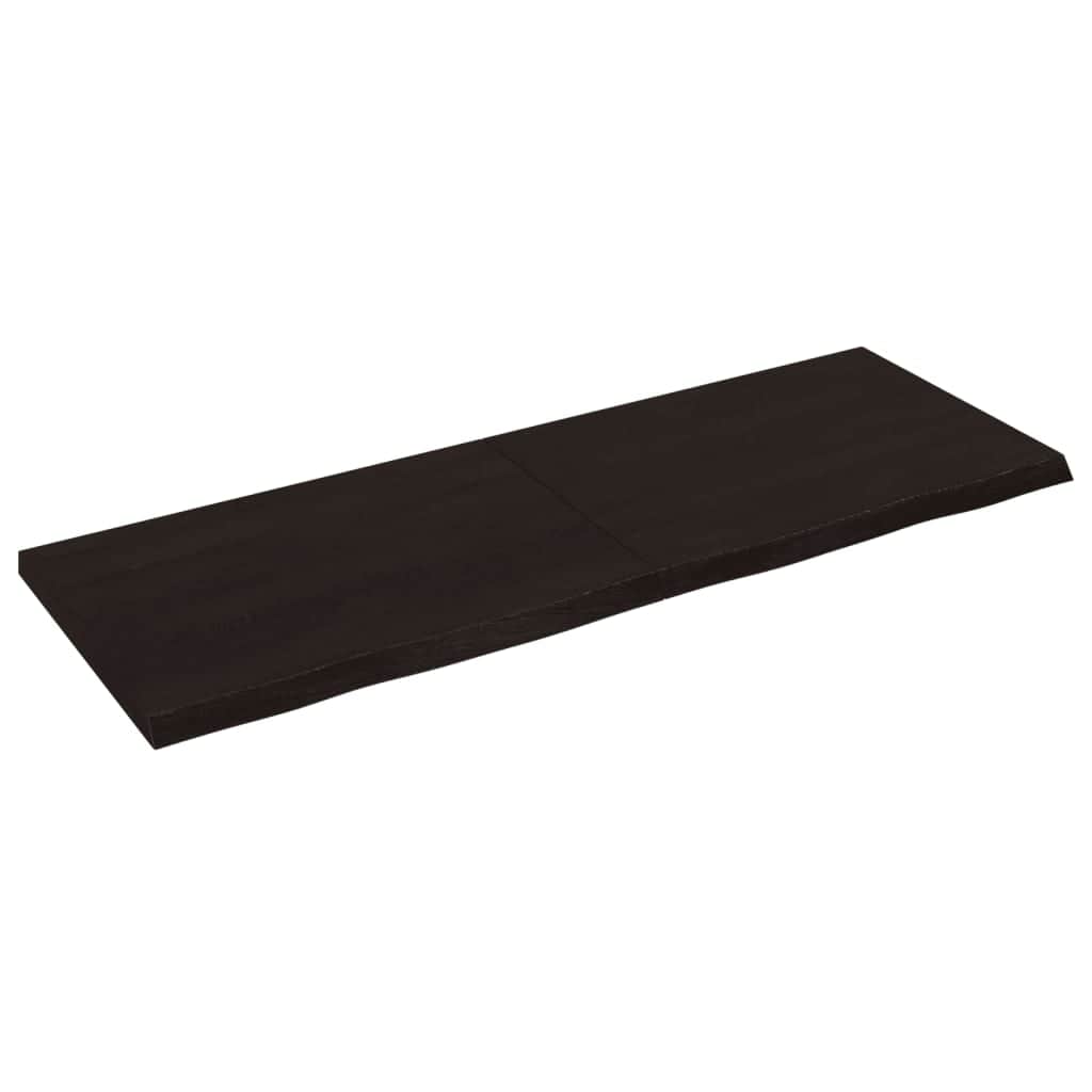 Grey colour - Dark Grey Treated Solid Wood Table Top
