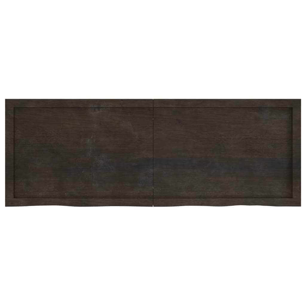 Table Tops - Dark Grey Treated Solid Wood Table Top