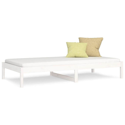 Day Bed White 3FT Single Solid Wood Pine