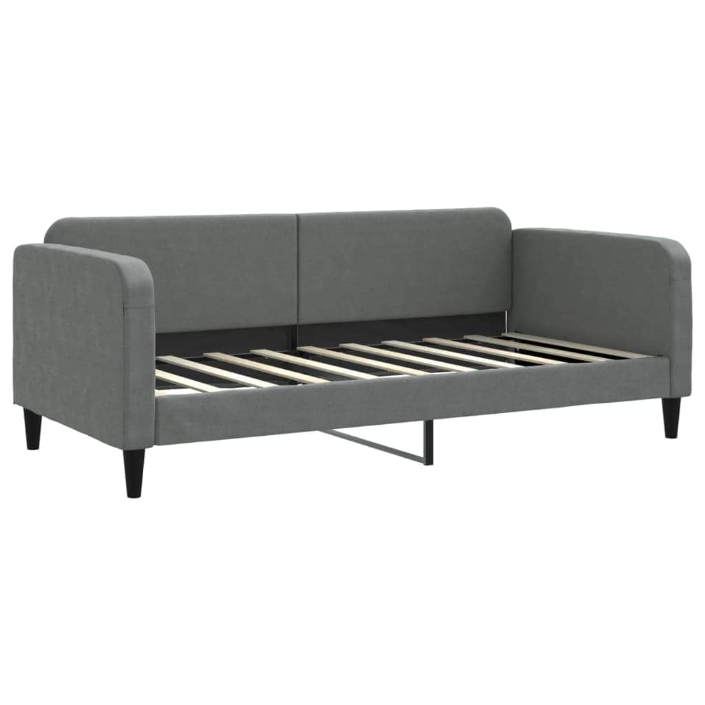 Daybed with Trundle and Drawers Dark Grey