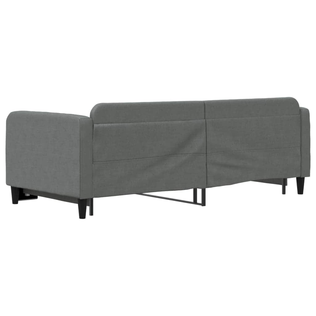 Daybed with Trundle and Drawers Dark Grey