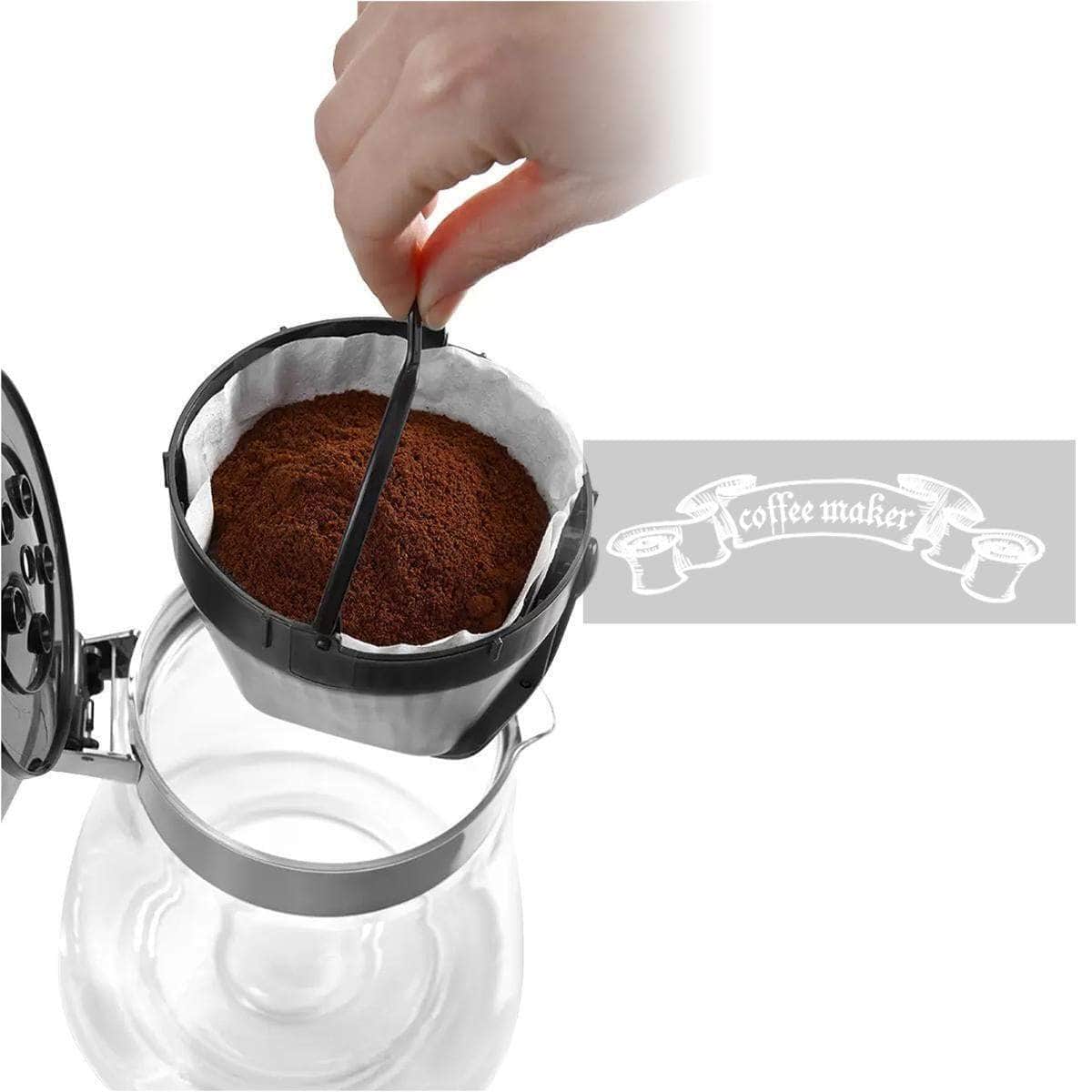 De'Longhi Clessidra Drip Coffee Machine Filter Coffee Maker 10Cups ICM17210 AU