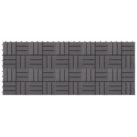 Decking Tiles 10 pcs Grey Wash  Solid Acacia Wood
