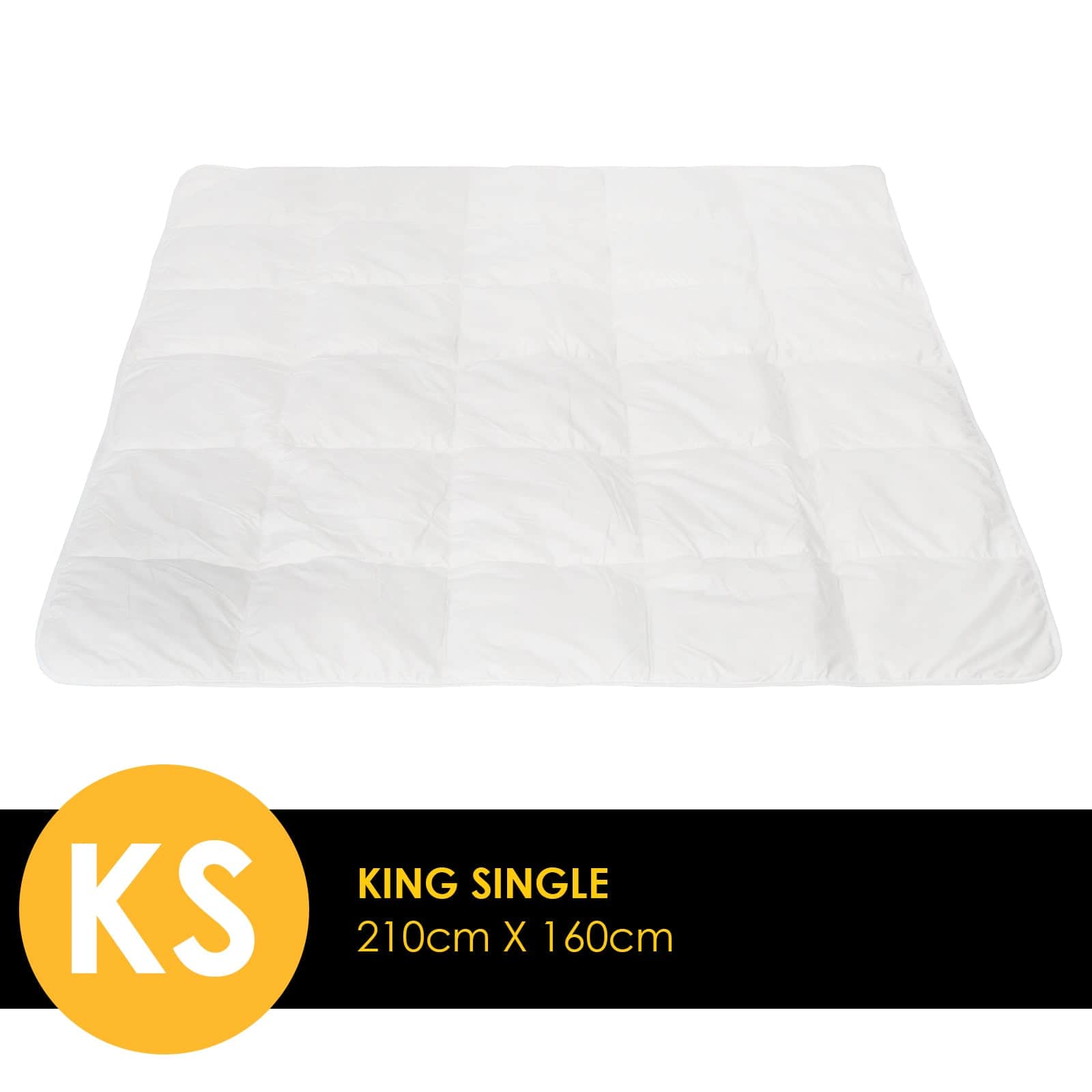King Single - Decor 360GSM Silk Touch Quilt King Single Bedding Blanket