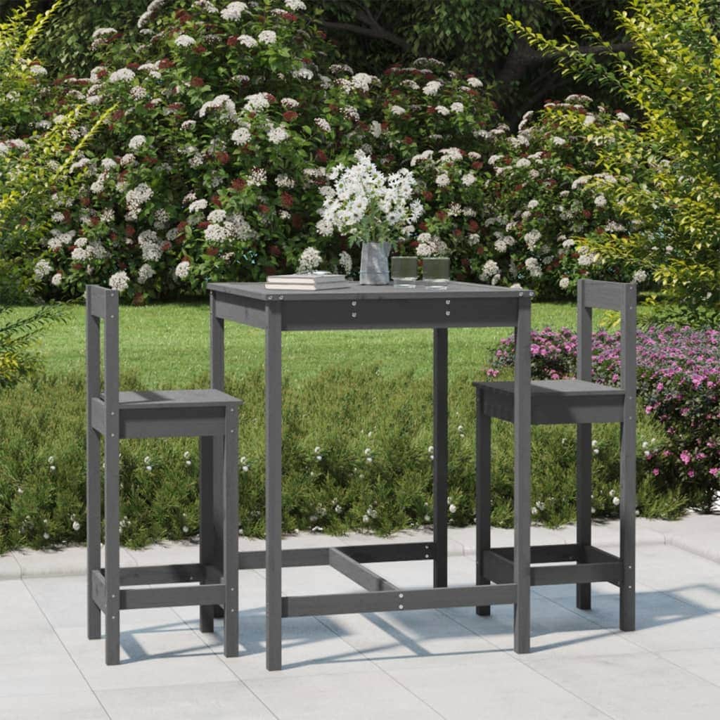 Decorative 3 Piece Garden Bar Set Relaxing Seating Home Comfort