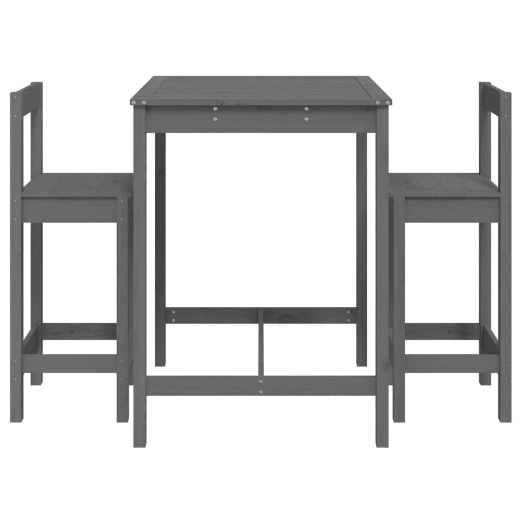 Decorative 3 Piece Garden Bar Set Relaxing Seating Home Comfort