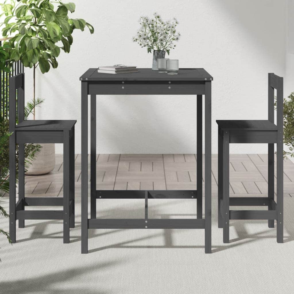 Decorative 3 Piece Garden Bar Set Relaxing Seating Home Comfort