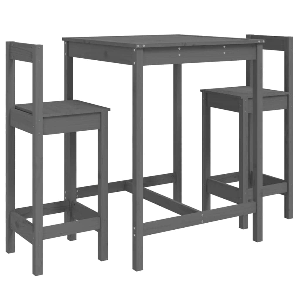 Decorative 3 Piece Garden Bar Set Relaxing Seating Home Comfort