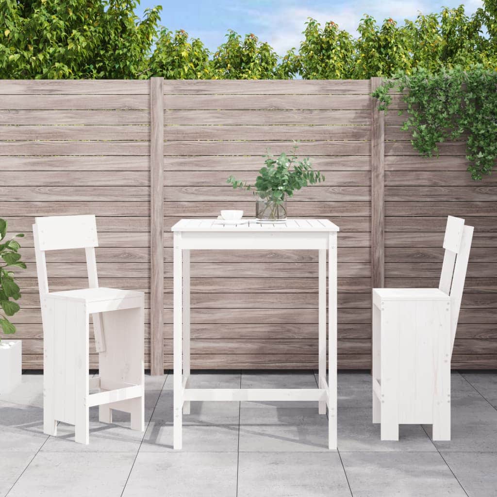 Decorative 3 Piece Garden Bar Set Relaxing Seating Urban Style