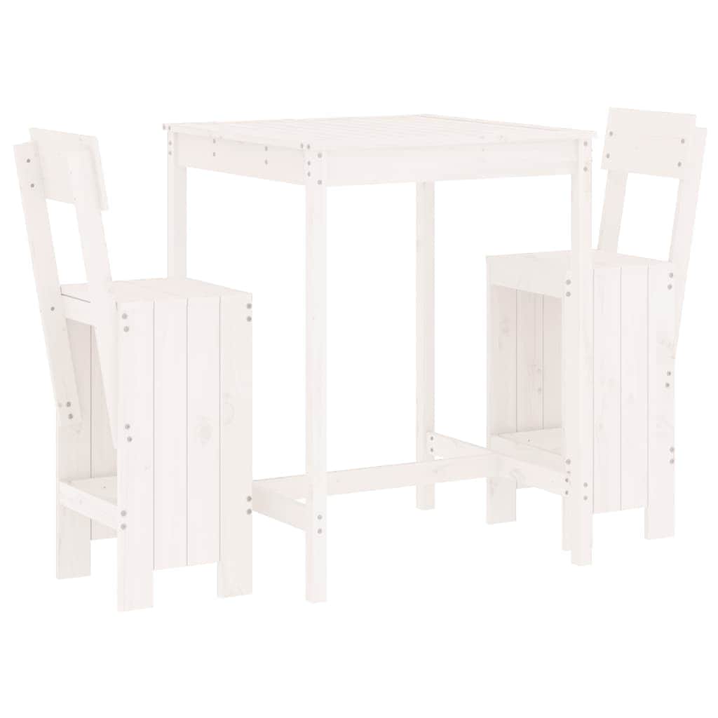 Decorative 3 Piece Garden Bar Set Relaxing Seating Urban Style