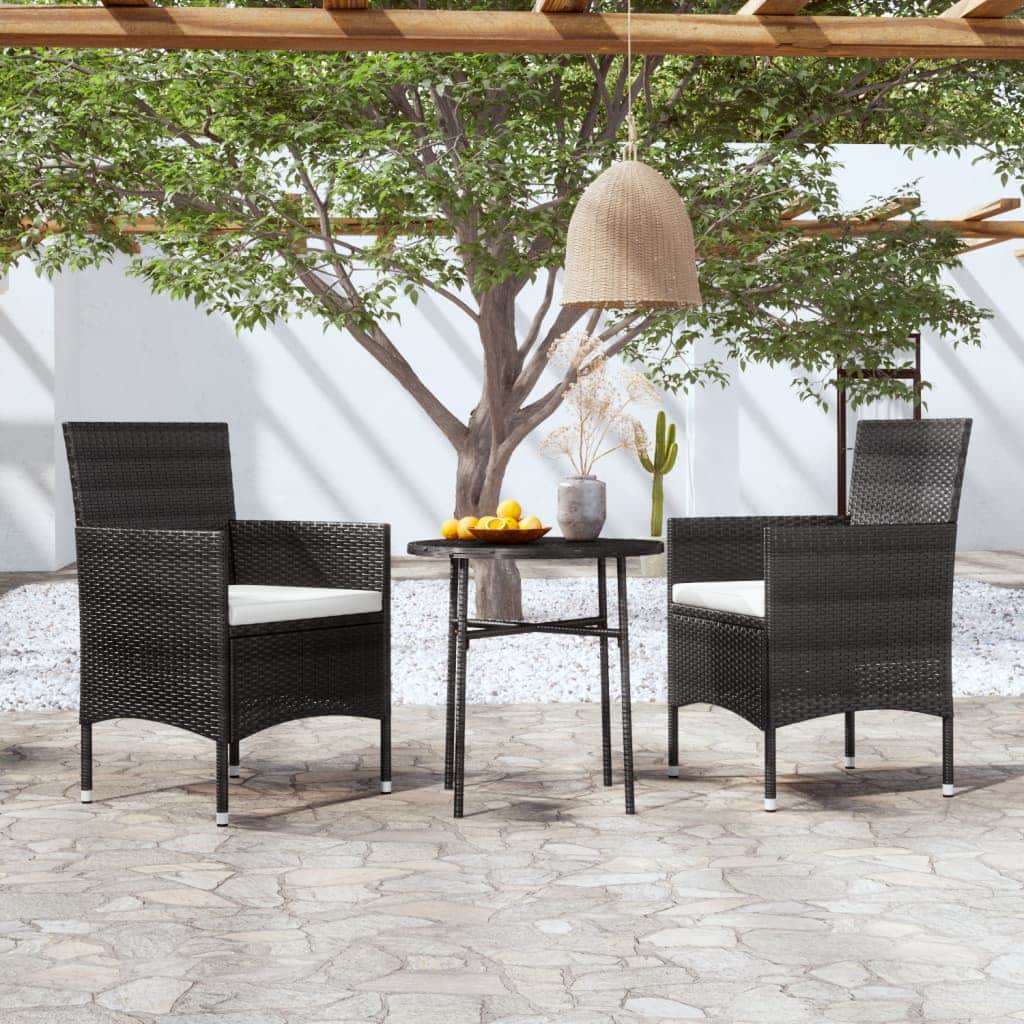 Decorative 3 Piece Garden Dining Set Daily Living Essential Boho