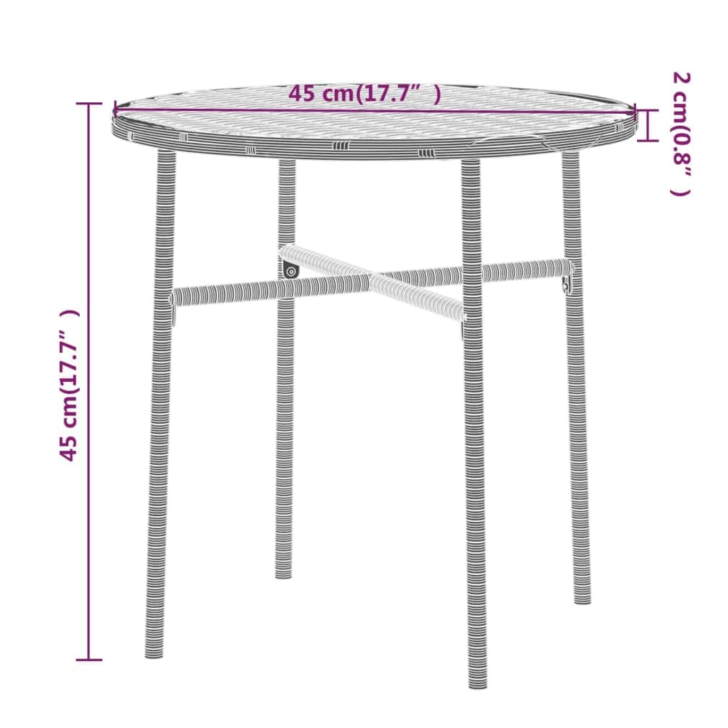 Decorative 3 Piece Garden Dining Set Daily Living Essential Boho