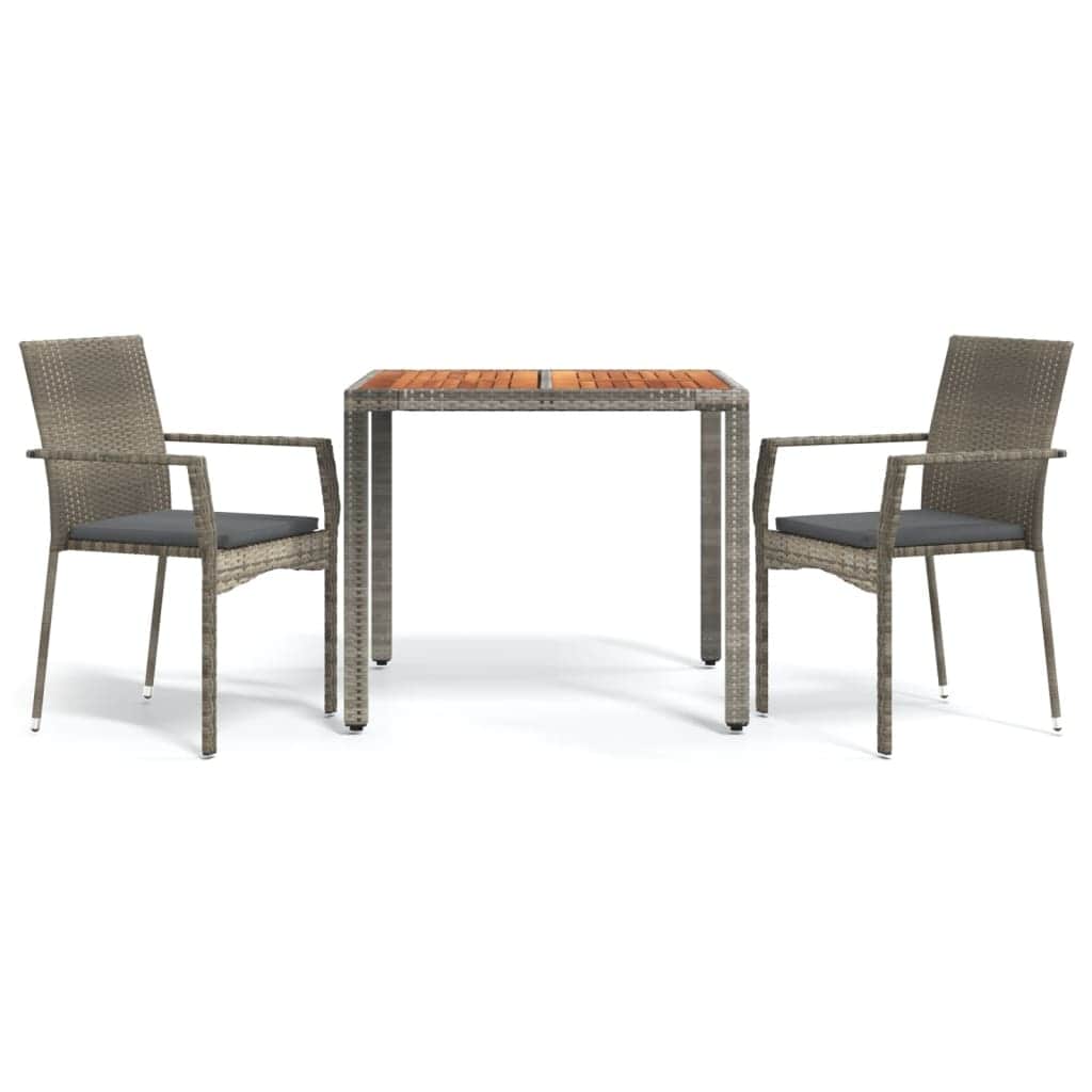 Decorative 3 Piece Garden Dining Set Home Decor Accent Patio Relax