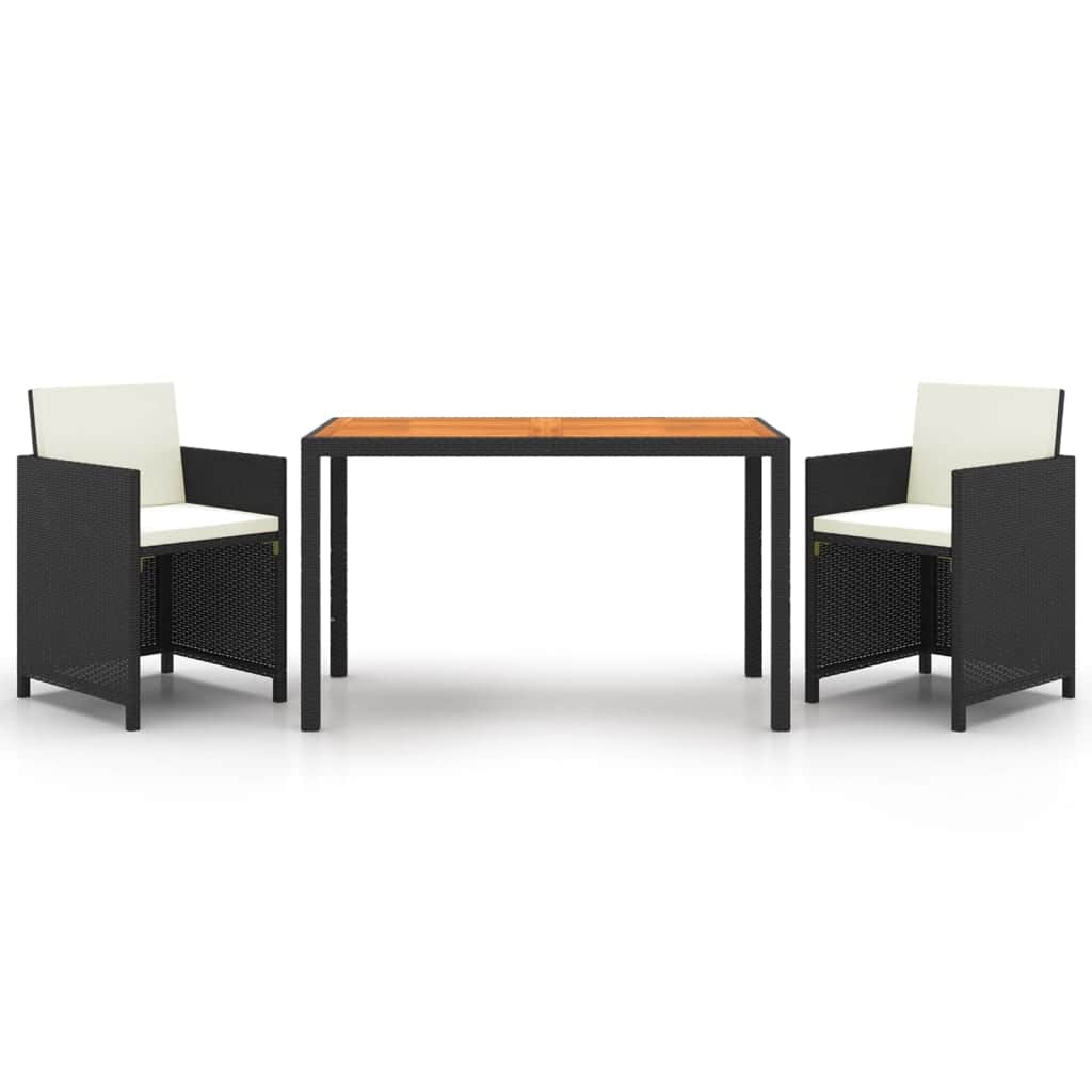 Decorative 3 Piece Garden Dining Set Home Use Outdoor Living