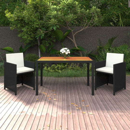 3 PCS Garden Dining Set Home Use Outdoor Living