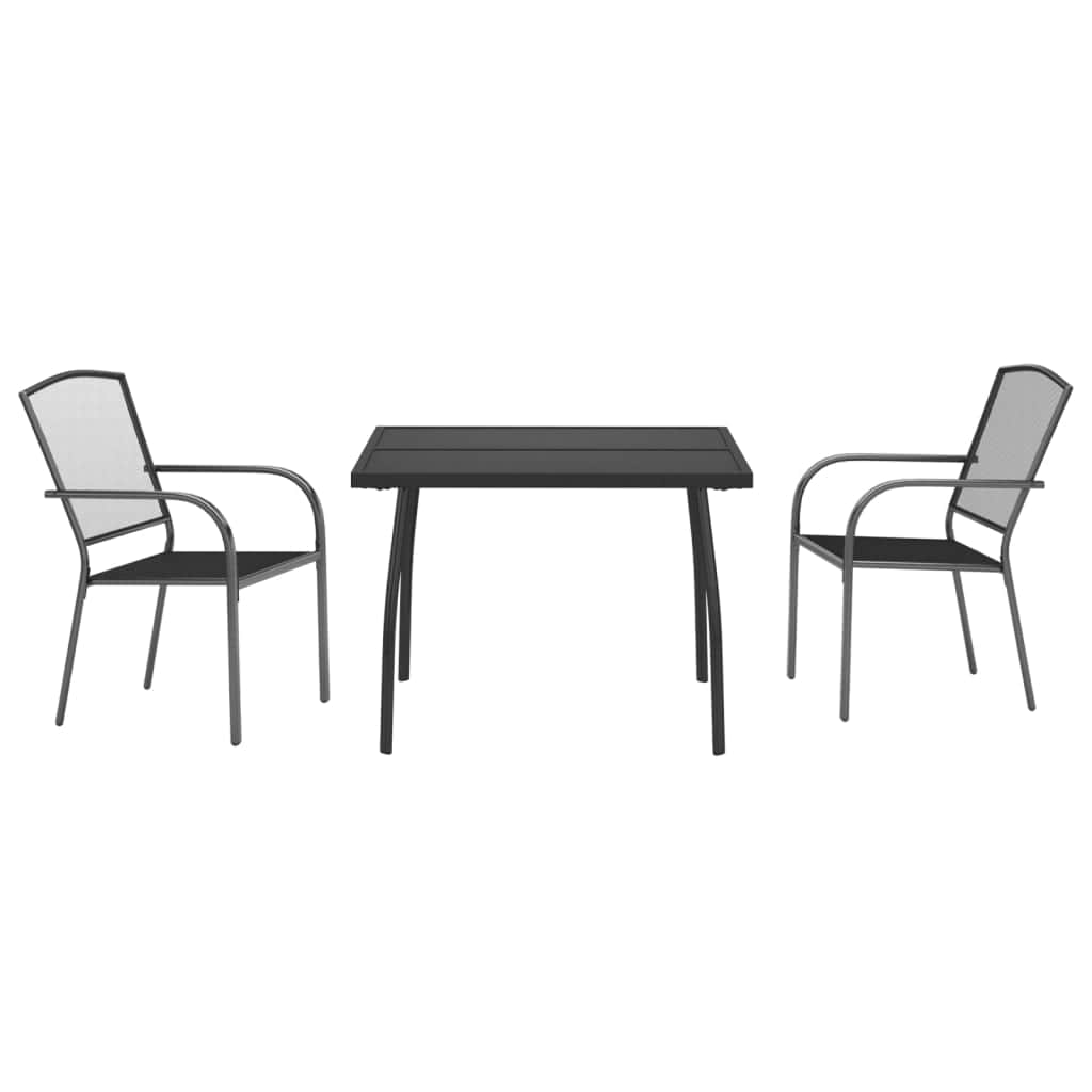 Decorative 3 Piece Garden Dining Set Outdoor Retreat Patio Relax