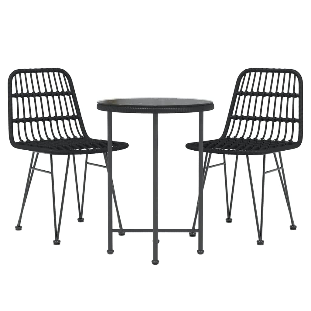 Decorative 3 Piece Garden Dining Set Relaxing Seating Modern Living