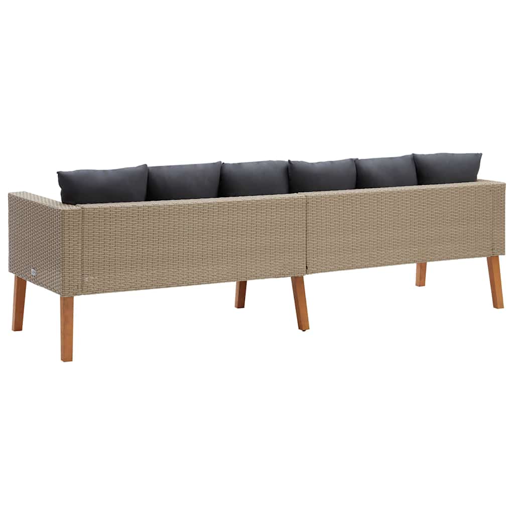 Decorative 3 Seater Garden Sofa with Patio Setup Garden Leisure