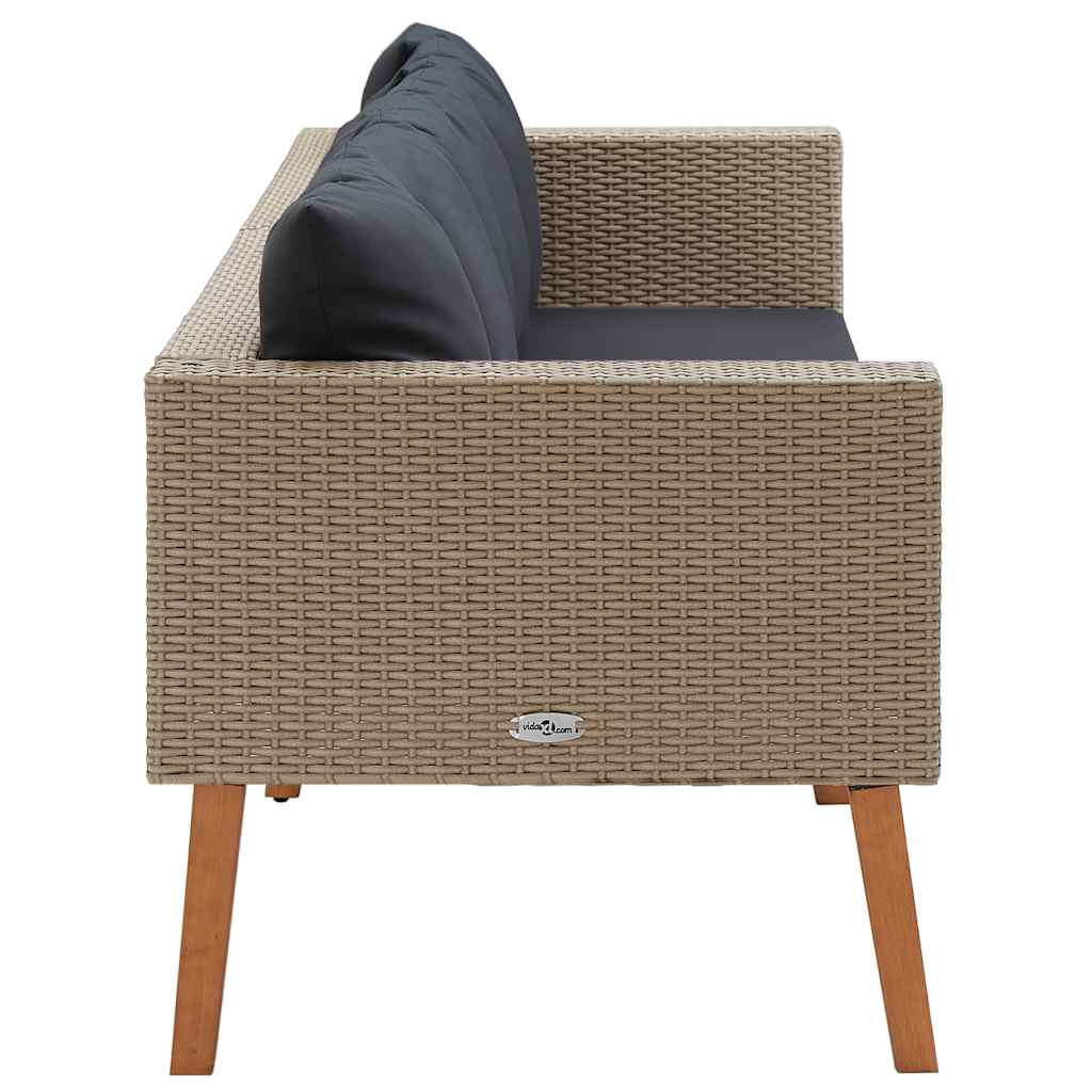 Decorative 3 Seater Garden Sofa with Patio Setup Garden Leisure