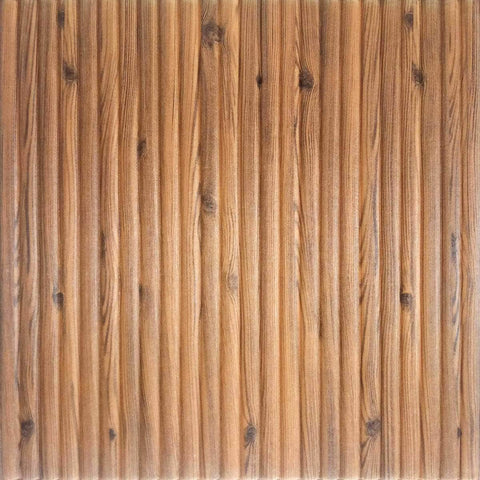 Decorative 3D Foam Wallpaper Panels Bamboo Wood 10Pcs