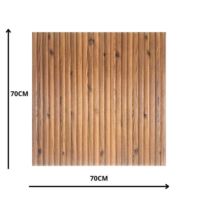 Decorative 3D Foam Wallpaper Panels Bamboo Wood 10Pcs