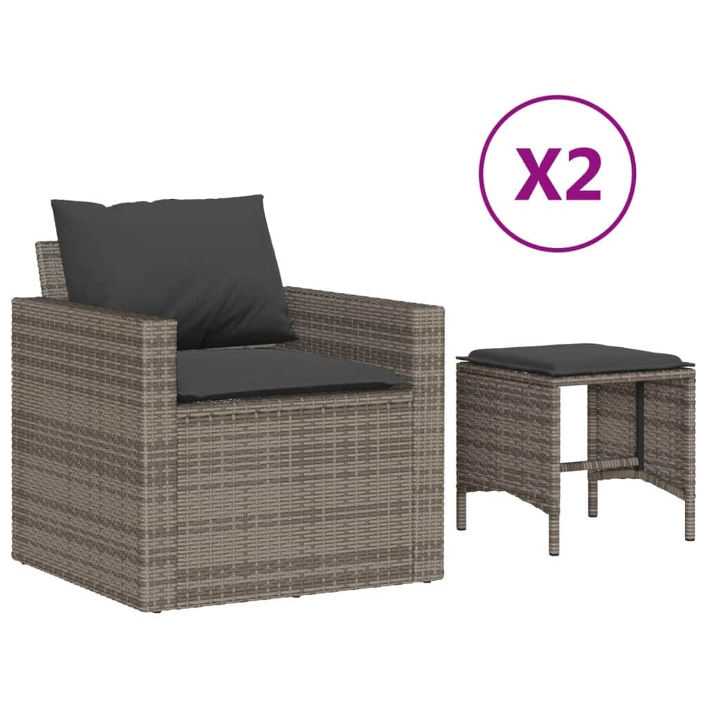 Decorative 4 Piece Garden Sofa Set Indoor Outdoor Use Summer