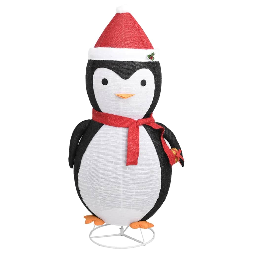 Decorative Christmas Snow Penguin Figure LED Luxury Fabric | Christmas Lighting
