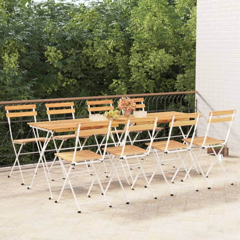 Decorative Folding Bistro Chairs 8 pcs Home Use Modern Living