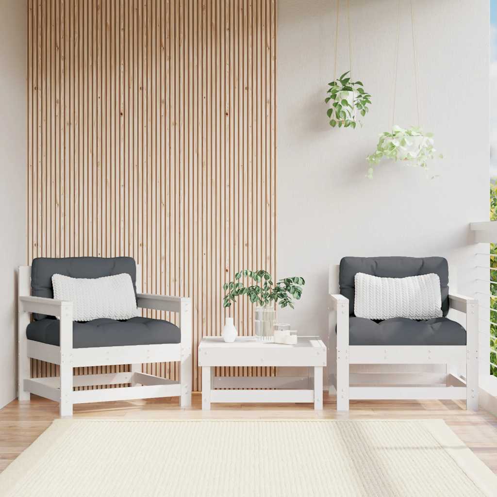 Decorative Garden Chairs with Cushions 2 Lounge Area Urban Style