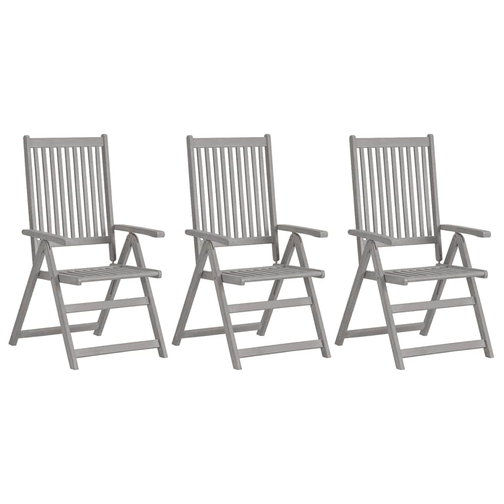 Decorative Garden Reclining Chairs 3 pcs Lounge Area Summer