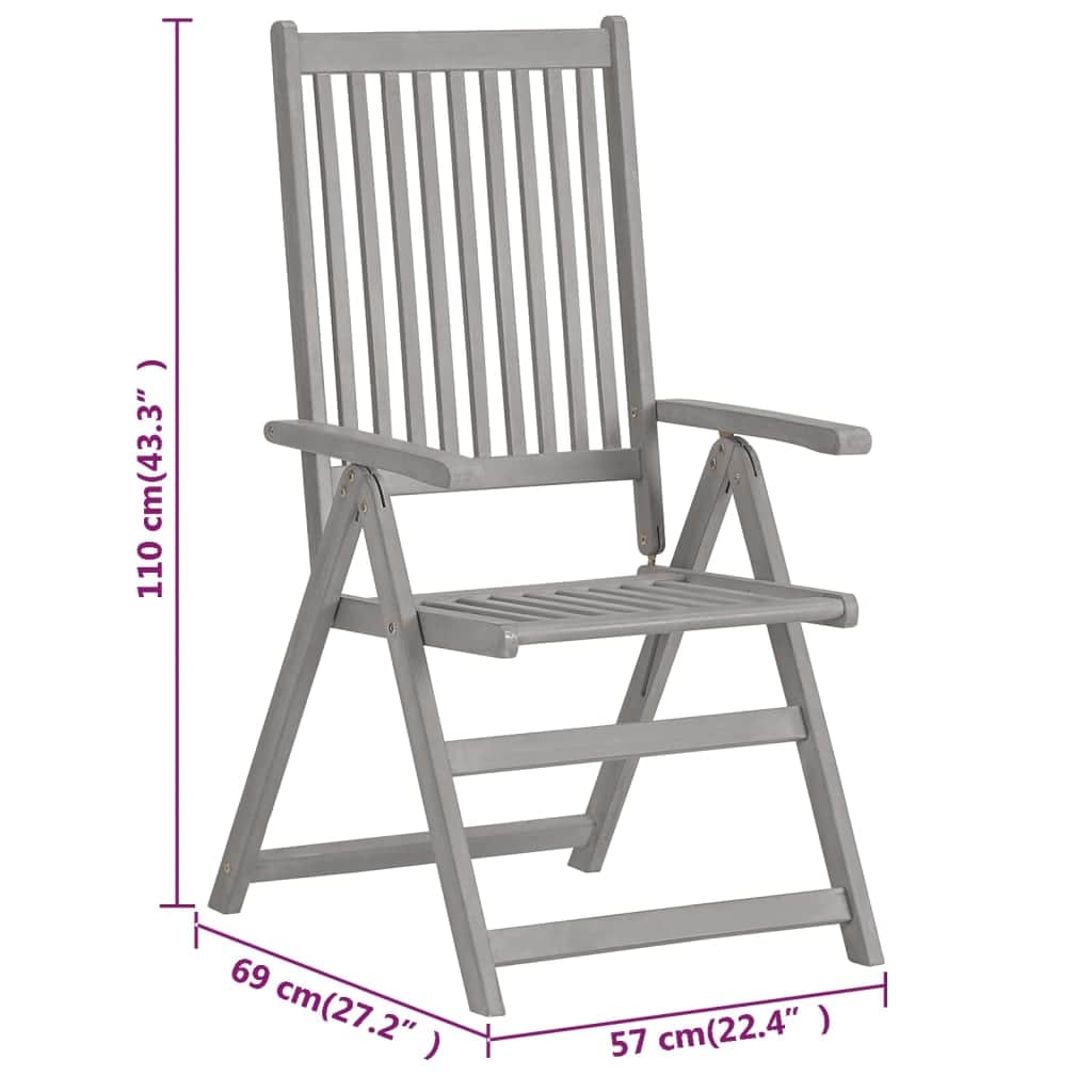 Decorative Garden Reclining Chairs 3 pcs Lounge Area Summer